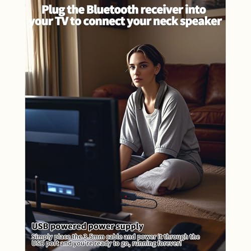 Image of Smalody Wireless Neckband TV Speaker Portable Bluetooth Stereo Surround