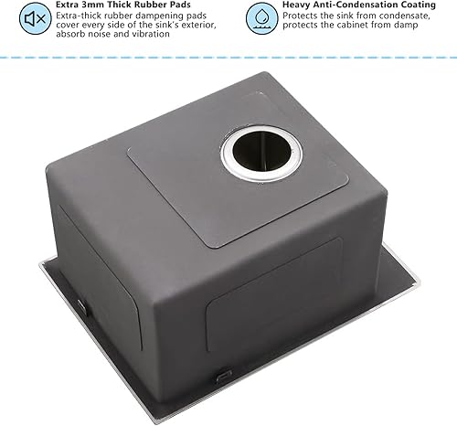 Miniatura 15 de Fregadero de cocina negro de 33 pulgadas con grifo - Fregadero de cocina negro de 33 x 22 pulgadas, fregadero de cocina y grifo de 10 pulgadas