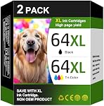 Cartouches d'encre 64XL noire et couleur pour HP 64 XL pack combo pour HP64 HP64XL remplacement de cartouche d'encre pour HP Envy Photo 7855 7864 7120 7130 7858 6252 6255 6258 Tango X Terra Printer