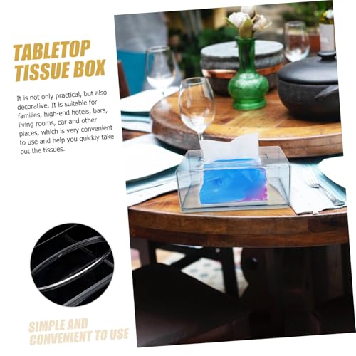 Boîte à mouchoirs en plastique de qualité supérieure au design épuré - 7