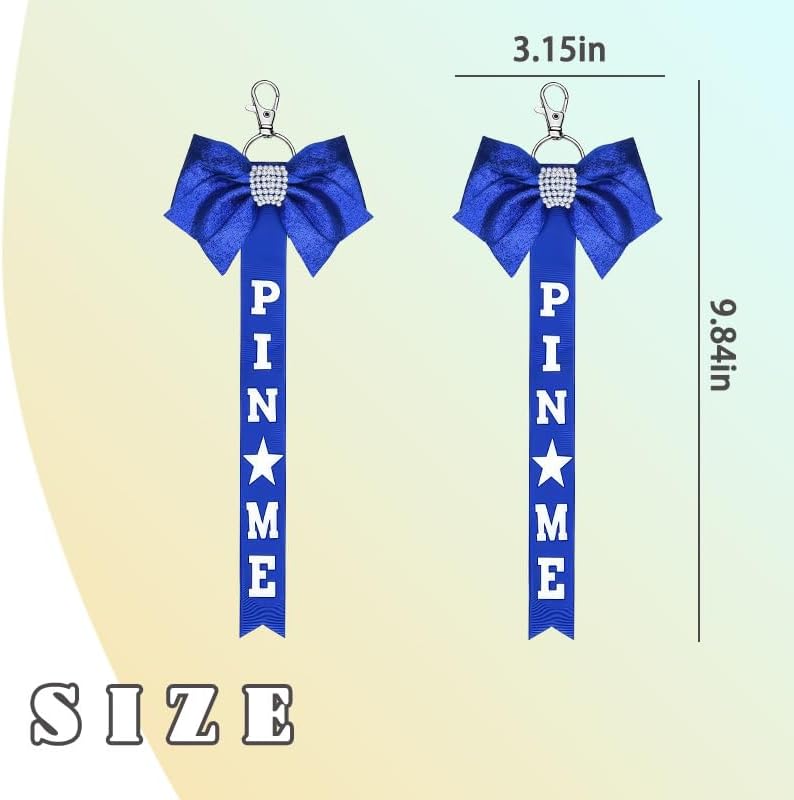 YALLNASL Pin Me Ribbon for Cheer Bag Backpack Cheer Keychain for Women Girls Cheerleader Graduation Gifts for Daughter Niece - Image 7