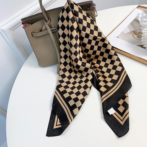 27" Silky Headscarf for Women's Hair Floral Bandanas Neckerchief Lightweight Hair Scarf, Satin Hair Tie for Lady2