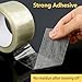 BEVTEE 2 Roll Filament Strapping Tape, 5.9 mil x 2 in x 22 yds Reinforced Packing Tape, Heavy Duty Packaging Fiberglass Shipping Tape for Moving Boxes, Waterproof, Transparent