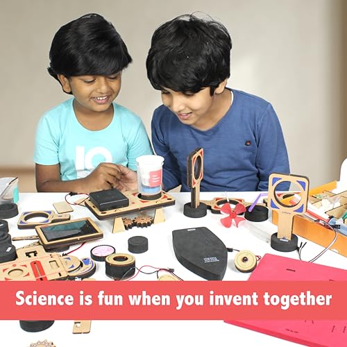 Image of ButterflyEdufields 70+ Science Experiment kit for Kids ages 8 10 12 Years, DIY Electronics Robotics Kit, Best Educational Birthday Gift toys for boy -Cars Gun Shooters Model Building Construction Toys