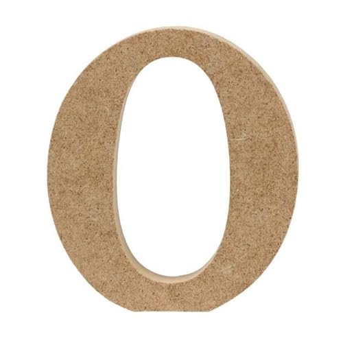 MDF Wooden Letters for Crafts - Letter O (Small 10cm High x 2cm Deep) Large Free Standing for Personalised Names & Decor