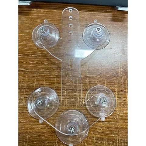 Police Shield Holder for Car Window, Adapted to PBA FOP FMBA Shields, 5 Suction Cups Support The Police Shield,Suitable for Police Shield Without and with Brackets,Only Holder Cover