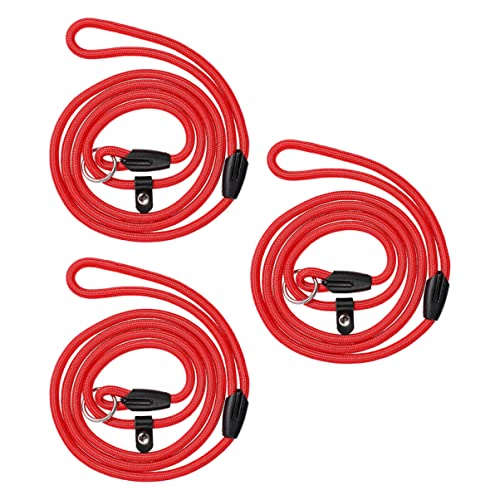 HOLIDYOYO 3Pcs Portable Puppy Leash Durable Training Leashes for Dogs Comfortable Fit for Walking and Training Pet Supply