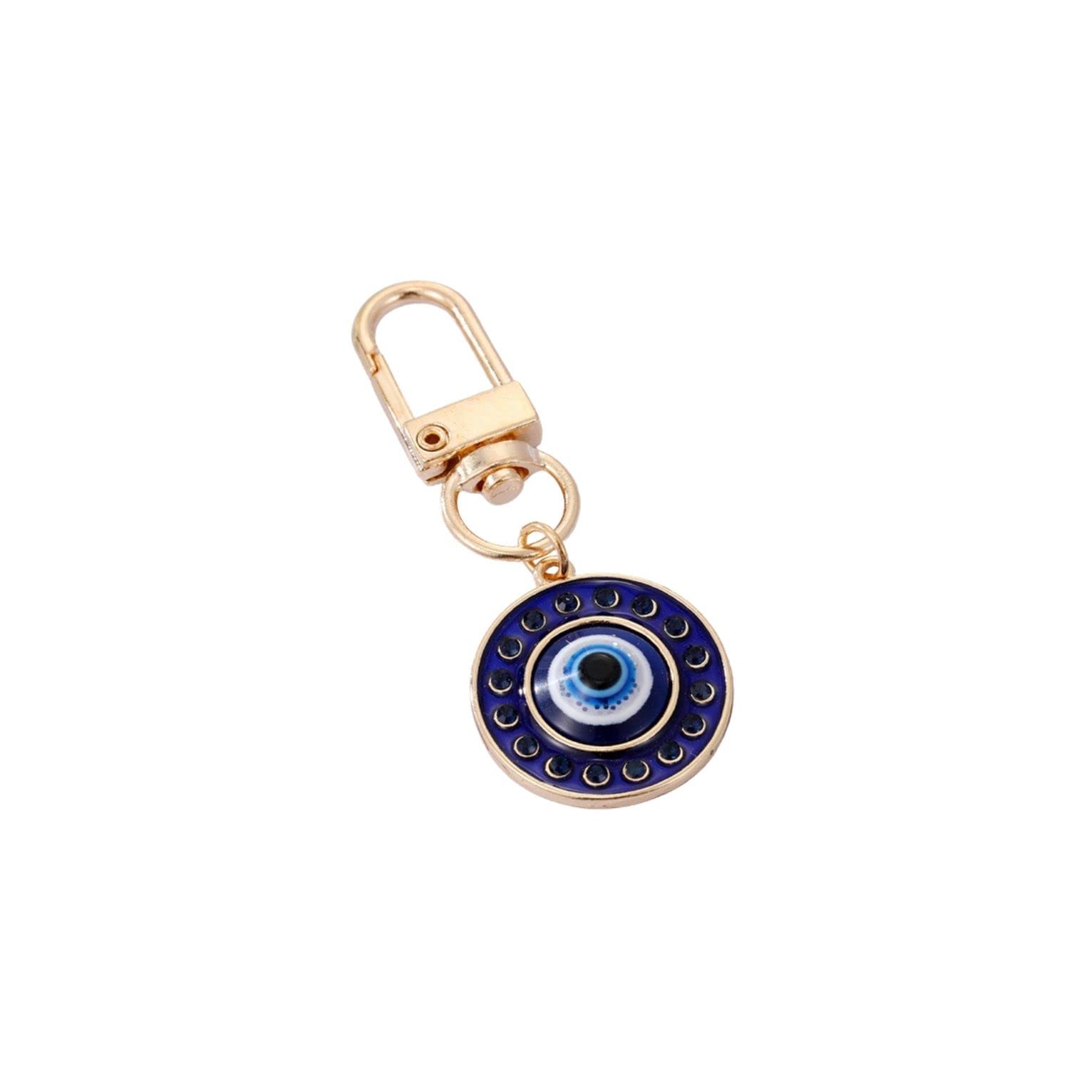 Fuqimanman2020Evil Eye Jewelry Evil Eye Good Luck Keychain for Women Protection Charms Keychain for Car Keys Holder