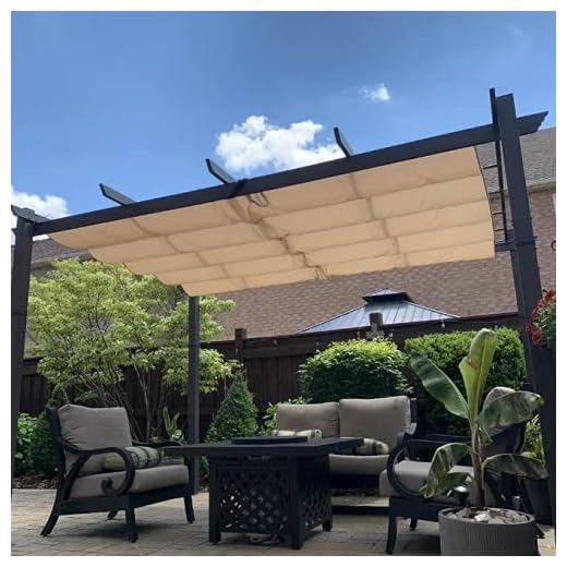 Best placement for umbrella patio Elegant Retractable Pergola for Patios