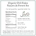 Jiva Organic Chili Flakes 7oz Bag - Crushed Red Pepper Medium Heat, 100% Natural & Non-GMO