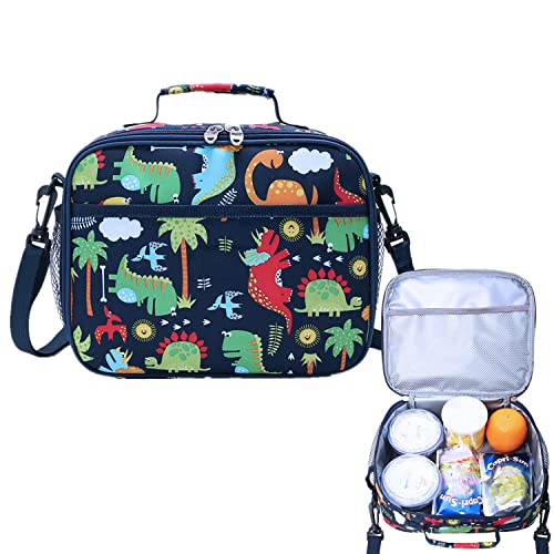 Lunch Bag For Kids, Thermal Lunch Box Kids Boys Girls, Dinosaur Lunch Box Cooler Bag Portable Lunch Organizer For School Picnic Work Hiking Beach #TOP3