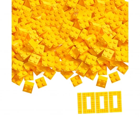 Simba 104114116 "Blox 4-Stud Yellow Building Blocks Set (1000-Piece) — image 1