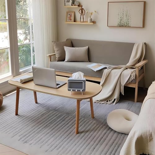 Petite table d'appoint de canapé pliante en bois pour petit espace