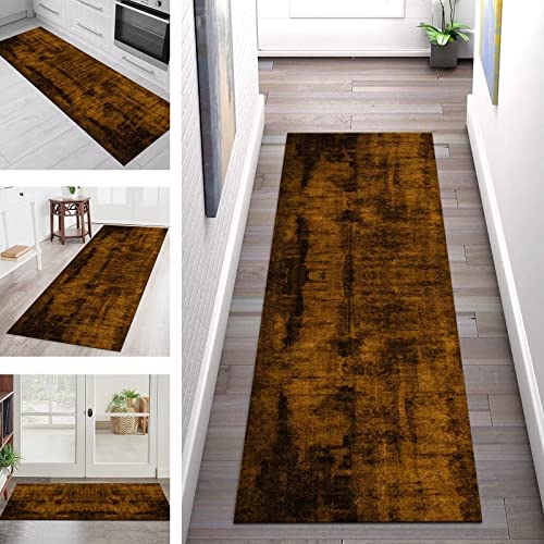 Läufer Teppich Lang Flur Küche rutschfest Waschbar Korridor Teppichmatten 110X450CM Polyester 3D Küchenläufer Modern Asbtrakt Teppichläufer Flur Schlafzimmer Meterware Eingang Wohnzimmer Flurläufer Cover