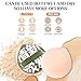 4 Pcs Korean Makeup Sponge, Soft Teardrop Setting Powder Puff Makeup Cushion Puff Sponge for Foundation Concealer, Liquid, Cream, and Powder (Large Size) - B