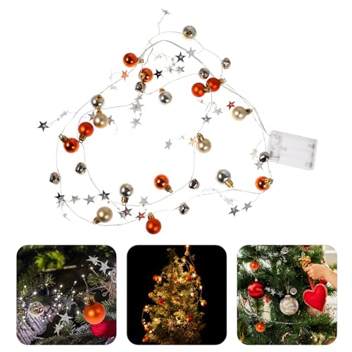 Guirnalda LED navideña bola campana 2m 20 luces miniatura 7
