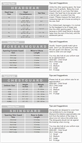 Pine Tree Complete Cloth Martial Arts Sparring Gear Set with Bag, X-Large Red Headgear, Medium Other Gears