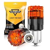 Auxbeam 2026 B2 Series BAU15S LED Bulb Amber Soft Light Long Life 400% Brighter 7507 PY21W Bulbs for Turn Signal Blinker DRL Parking Lights (Need Resistors for Brake or Turn Signal Light Use)