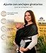 Imagen de Fular Portabebe Porteo Malla Fresca Ligero Ergonomico Refuerzo Trasero Anclajes Giratorios Ajustables Colocacion Rapida Manos Libres Unisex Papa Mama Bebe 3 a 24 Meses Hasta 15 Kg Negro Transpirable