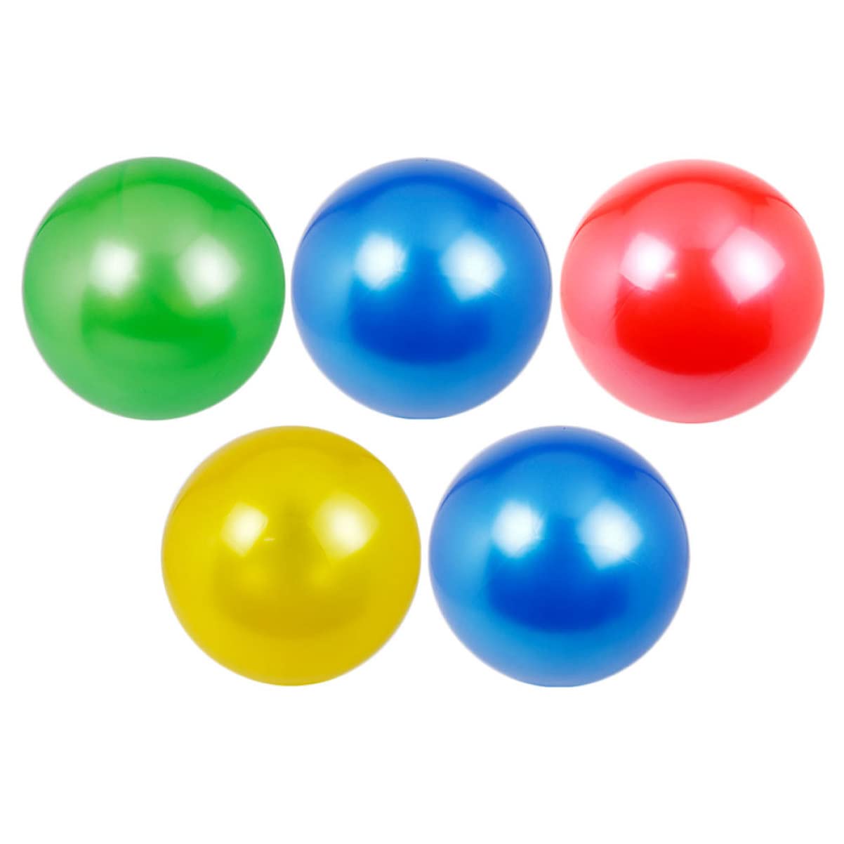 Toddmomy 5pcs Shimmer Balls PVC Flapping Kickballs for Indoor Outdoor Play Soft Bounce Play Balls Random Colors for Sports Events and Fun Activities Random Color