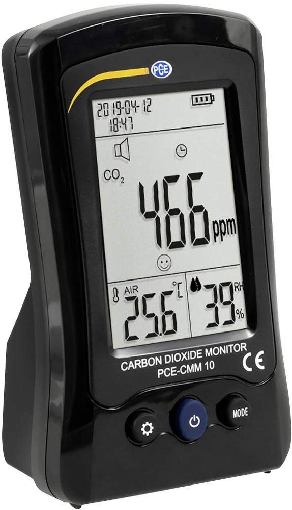 Medidor de dióxido de carbono PCE Instruments PCE-CMM 10 Temperatura, Humedad y CO2