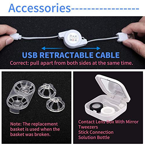image for OWEILAN Contact Lens Cleaner Machine,Mini Portable Ultrasonic Contact 