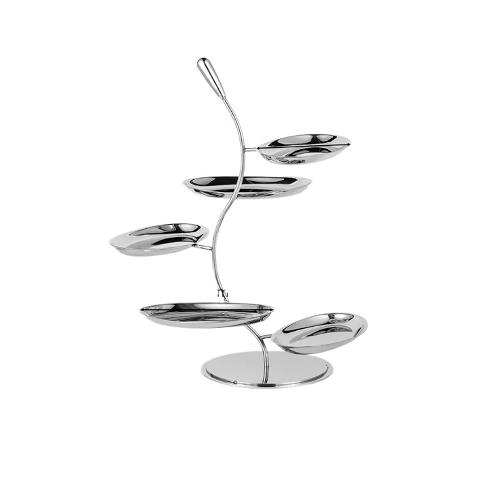 Bx9rE7tK3g Cake Stand S-shaped Multi-tier Cake Stands, Buffet Display , And Creative Dessert Cake Display Stand(Silver)