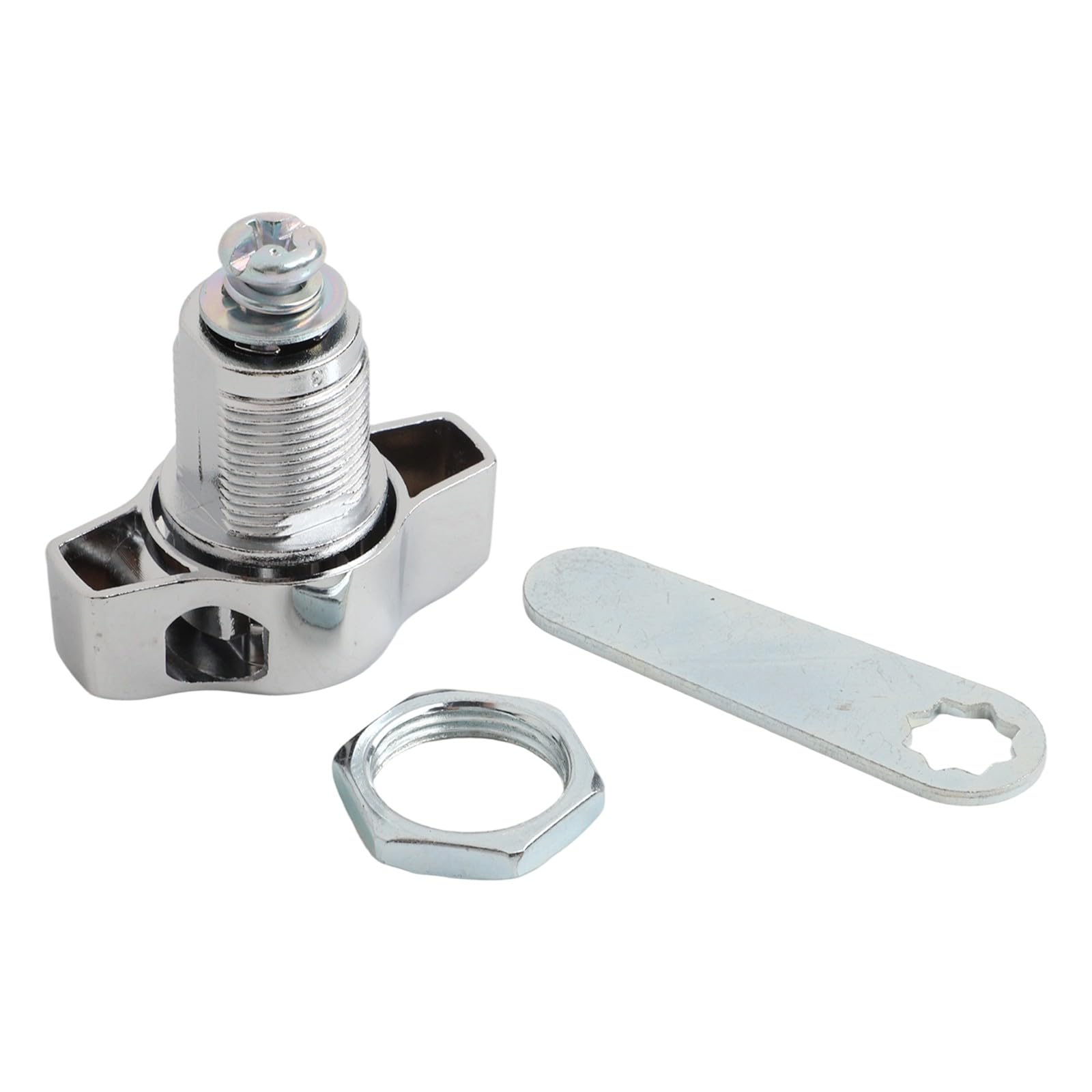 Keyless Cabinet Cam Lock Zinc Alloy Thumb Turn Lock for Cabinet Door Mailbox Cupboard Drawer Locker Closet Furniture Hardware (30mm)