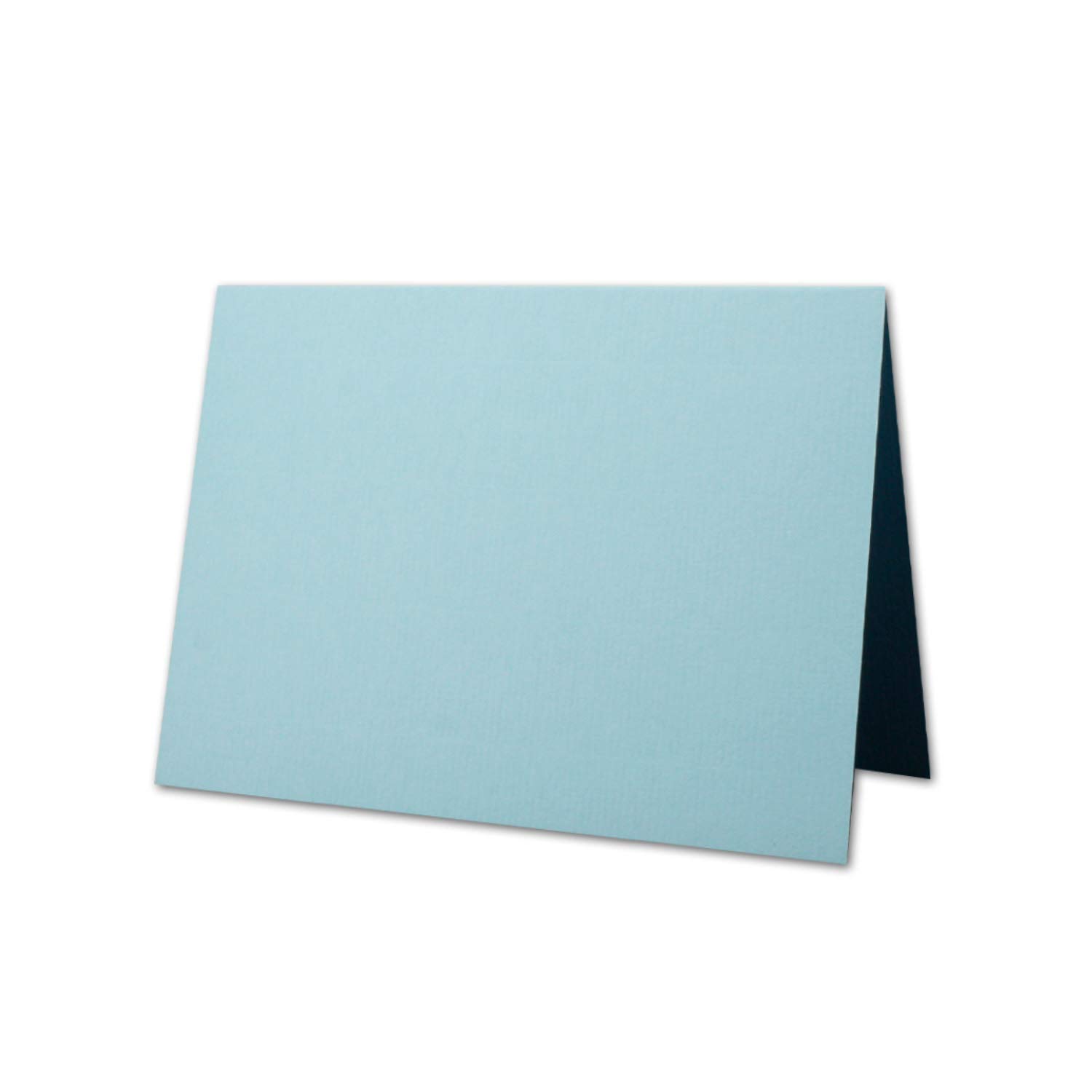 Lot de 100 cartes avec enveloppes à lettres doublées, nervurées, format B6, bleu clair, 12 x 17 cm, fermeture par collage humide NEUSER PAPIER