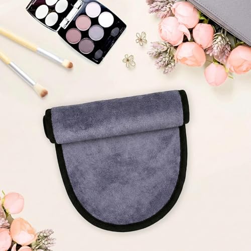 Image of Story@Home Microfiber Face & Hand Towel for Makeup Removal 2 Pc Grey | Korean Skincare Face Towels Use as Gentle Cleanser & Makeup Remover Wipes | Ultra Absorbent Super Soft & Lightweight Quick Drying