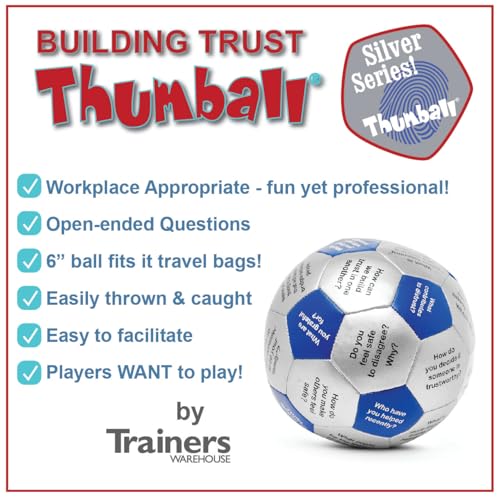 Image of Trainers Warehouse 6 inch Thumball Collection, 32 Prompts for Conversation, Team Building, Relationship and Training
