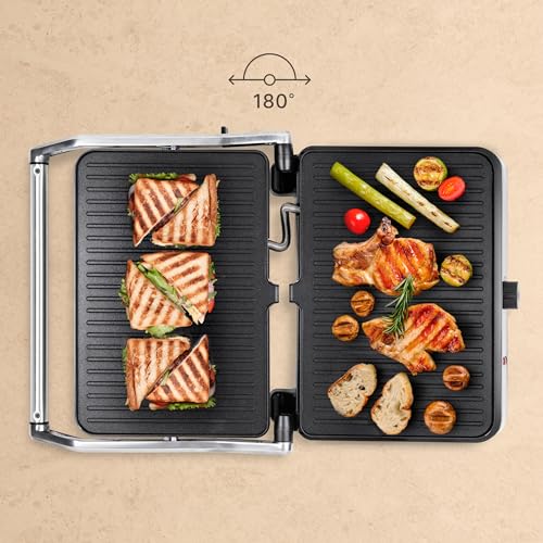 Variante de Ufesa parrillas electricas Panini Press 34x23 cm Negro Inox