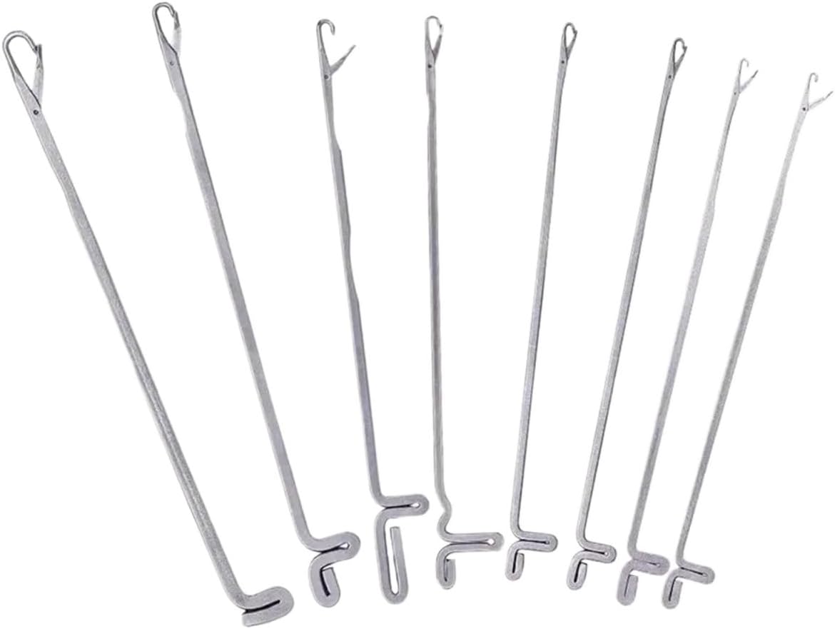 Loop Turner Sewing Tool 60 Pieces Crochet Threader Knitting Tools Tongue Crochet Hook Hair Knitting(Number 3)