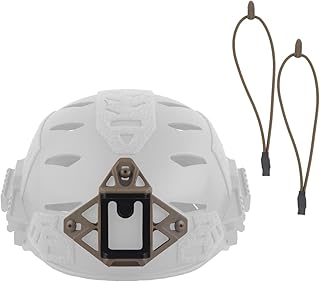 Tactical Helmet NVG Mount with Modular Bungee Shroud and Sports Camera Bracket Base for Wendy 3.0 Helmet