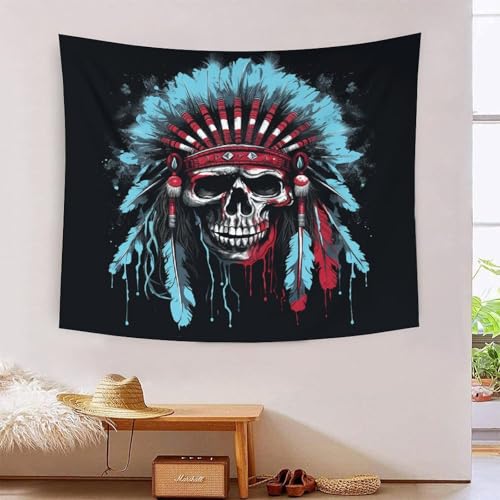 Crâne 3D tapisserie décorative PRIMONLEX tenture murale haut de gamme en tissu