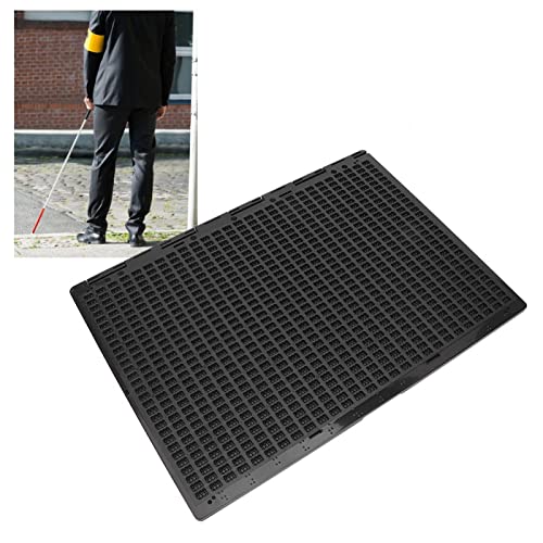Niiyen Plastic Braille Writing Slate,Portable Braille Writing Slate,Portable 27 Lines 30 Cells Braille Writing Slate And Stylus Braille Learning Tool Accessory #TOP4