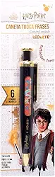 CANETA ESFEROGRÁFICA TROCA FRASES HARRY POTTER BLISTER C/1 UND LEOARTE