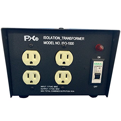 PHc ISO-1000 1000 Watts AC Isolation Transformer with Pass-Through Grounding