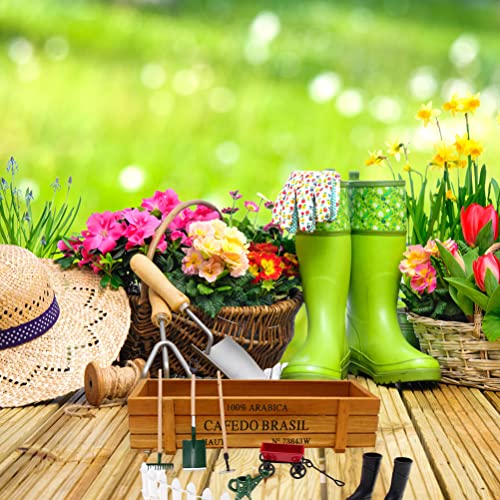 9 Pçs Conjunto de Casa de Bonecas Em Miniatura 1:12 Mini Ferramentas de Jardim para Decoração Em Min