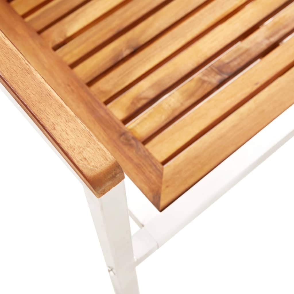 3061505 Sedie da Giardino 2 pz con Cuscini in Legno Acacia e Acciaio Testata in Legno,Testata Letto Matrimoniale Muebles Dormitorio Spalliera Letto Testiere per Letto Matrimoniale