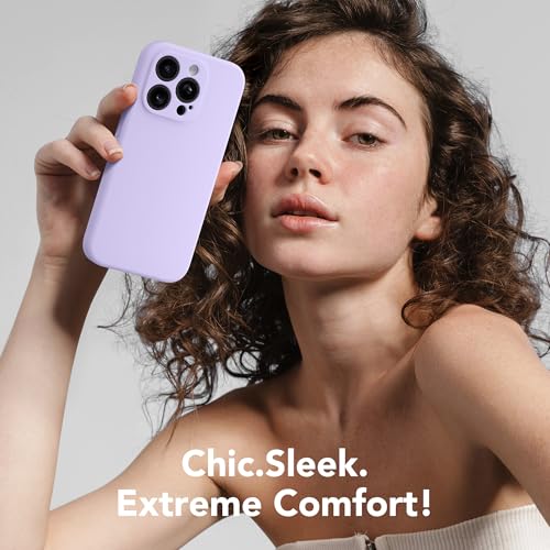 Image of Magnetic for iPhone 15 Pro Case, Compatible with MagSafe, [Full Camera Protection][Screen Protector] Silicone Shockproof Protective Phone Case for iPhone 15 Pro 6.1 inch, Clove Purple