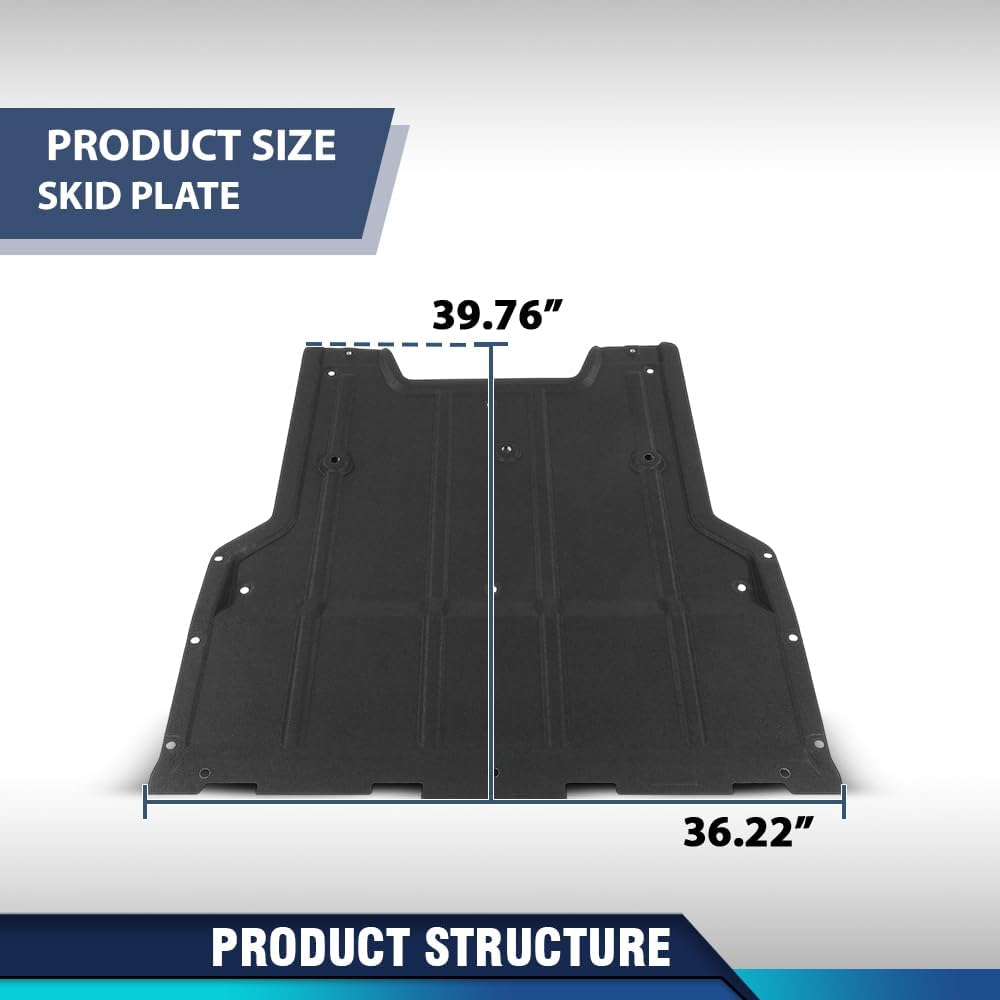 PIT66 Engine Splash Shield Guard 1 Pc Compatible with Audi Q3 8U 2011 2012 2013 2014 2015 2016 2017 2018 8U0863821A Engine Case Guard Under Car Black