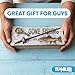 Tumbler Home Gone Fishing Wood Box - Rustic Wood Keepsake Box Holds Coins, Keys and Wallet - Father's Day Gift, Birthday or Christmas Gifts for Fisherman, Dad, Son, Grandpa