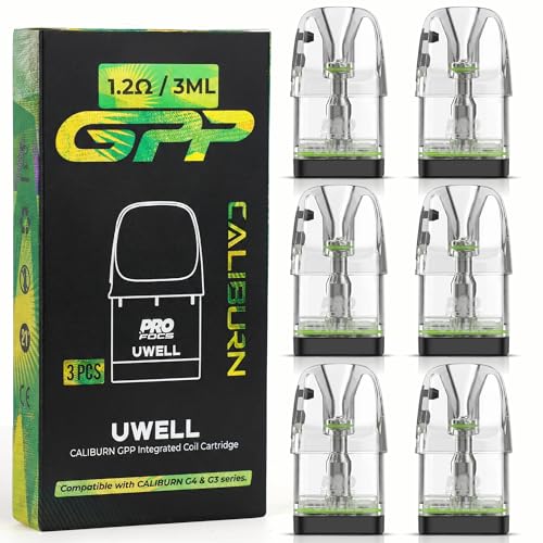 �y���K�i�zUwell Caliburn GPP �J�[�g���b�W ���L�b�h�Ȃ� ���[�E�F�� G3/G4/ mini pro eco tenet lite koko�Ή� �d�q�^�o�R �x�C�v VAPE �j�R�`���Ȃ� 3���� 0.4���^0.6���^0.9���^1.2��