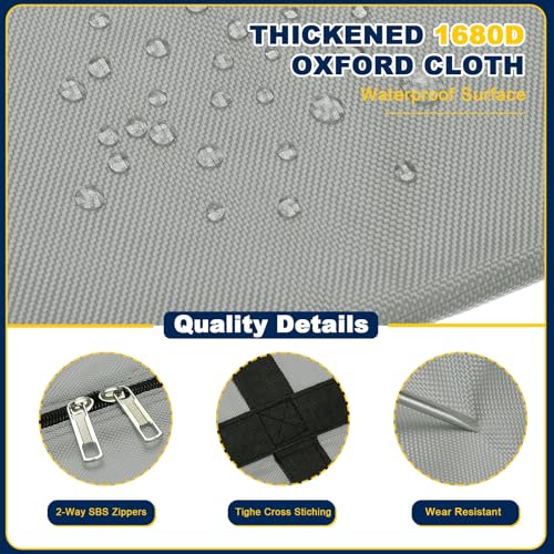 Extra Large Duffle Bag, 30 x 19 x 11 in Travel Big Duffle Bag with Zipper Handle Storage Foldable Waterproof Lightweight Bag for Women Men Travel Moving Camping (Gray)3