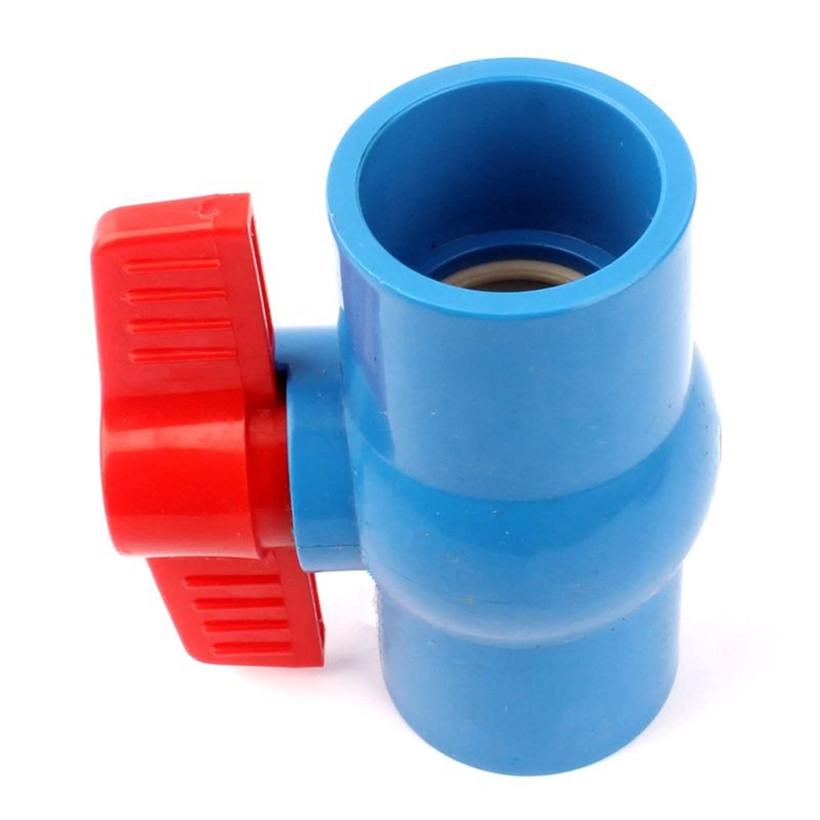 Vanne raccord irrigation 40mm étanche en PVC bleu pour un débit constant