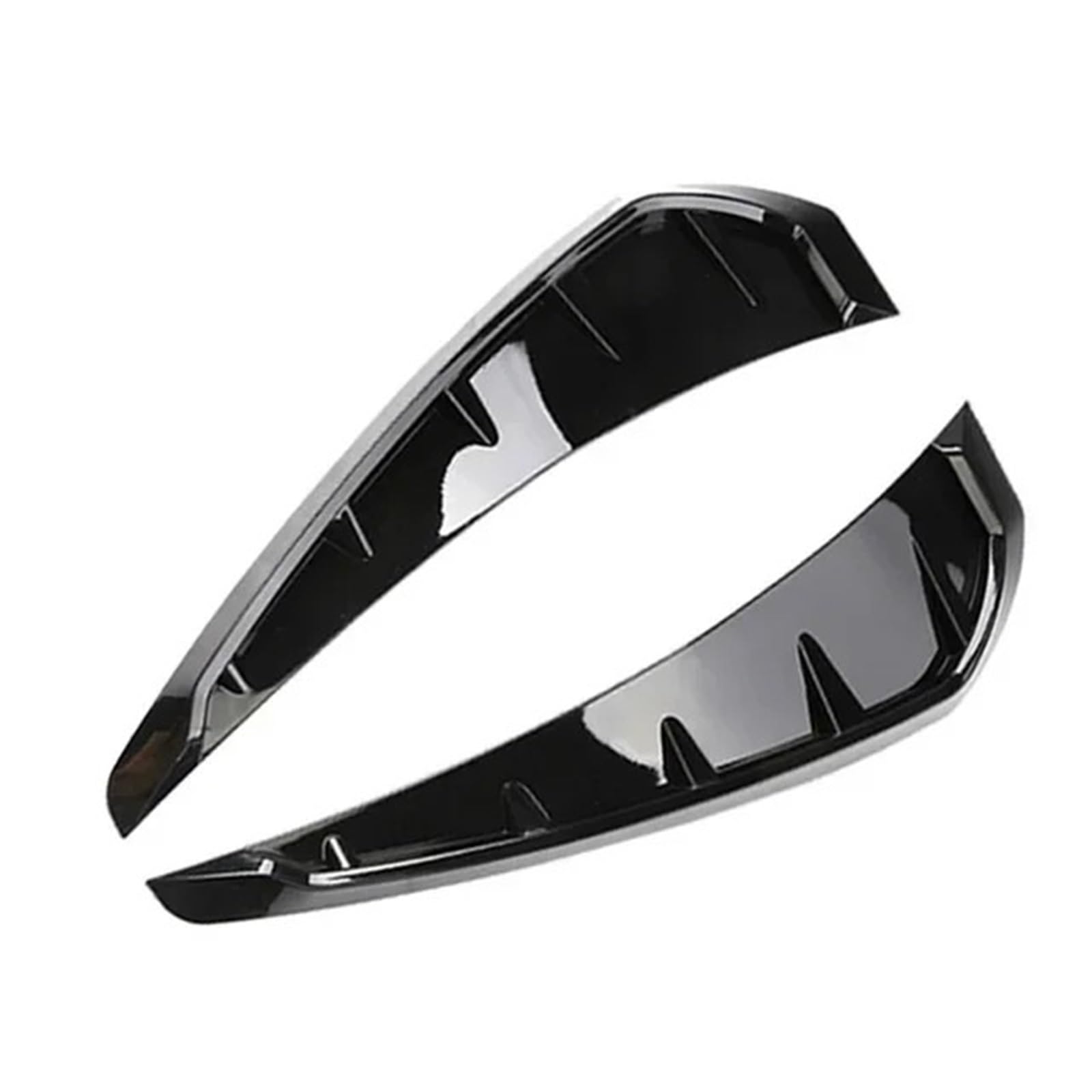 Molduras laterales del coche con acabado negro premium para Civic de 2016 a 2019