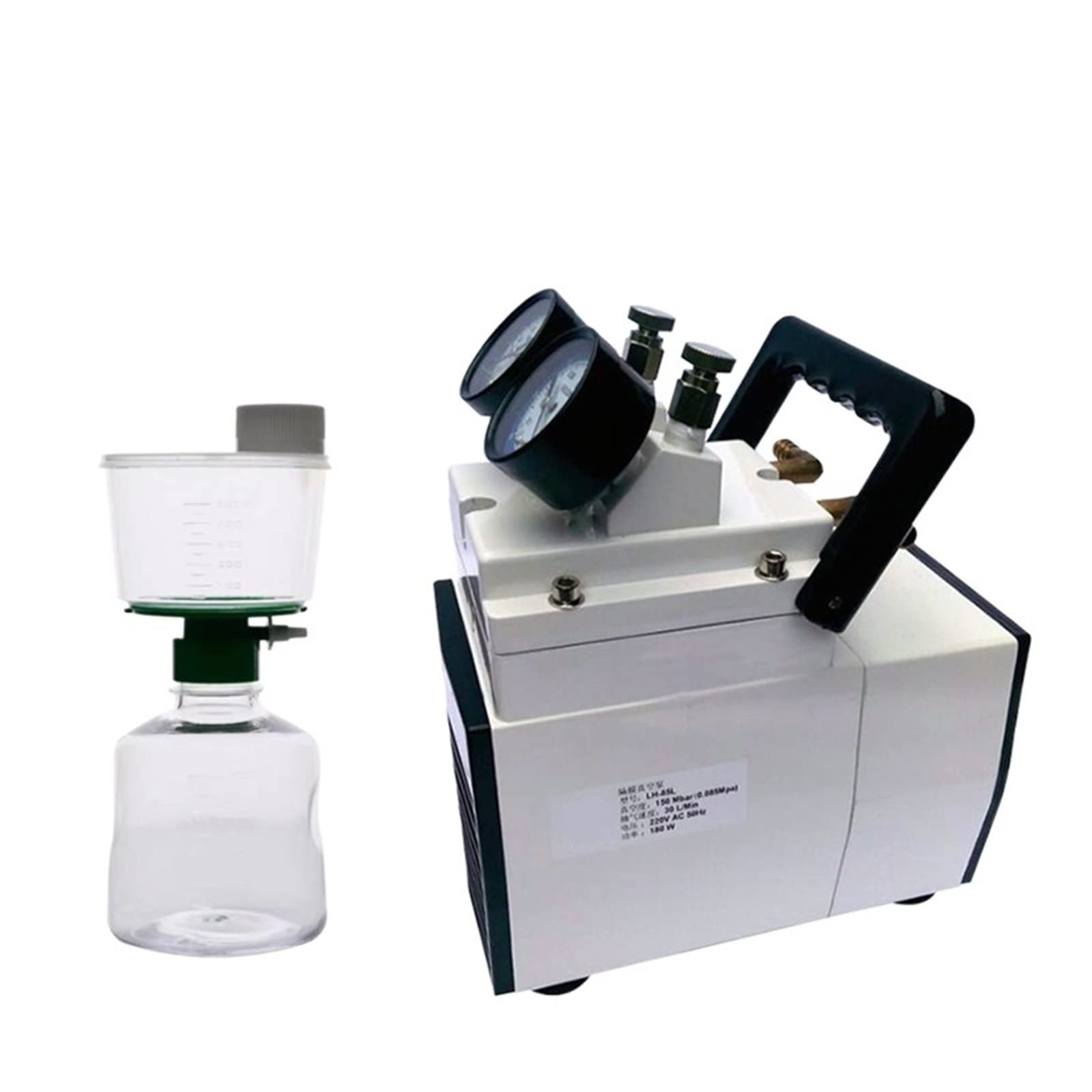 CVFRDD Diaphragm Pump Oil-free Diaphragm Vacuum Pump 30L Lab Filter Mute Portable Negative Pressure Environmental Protection Equipment(LH-85L)