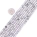 4mm Round White Howlite Beads Strand 15 Inch Jewelry Making Beads