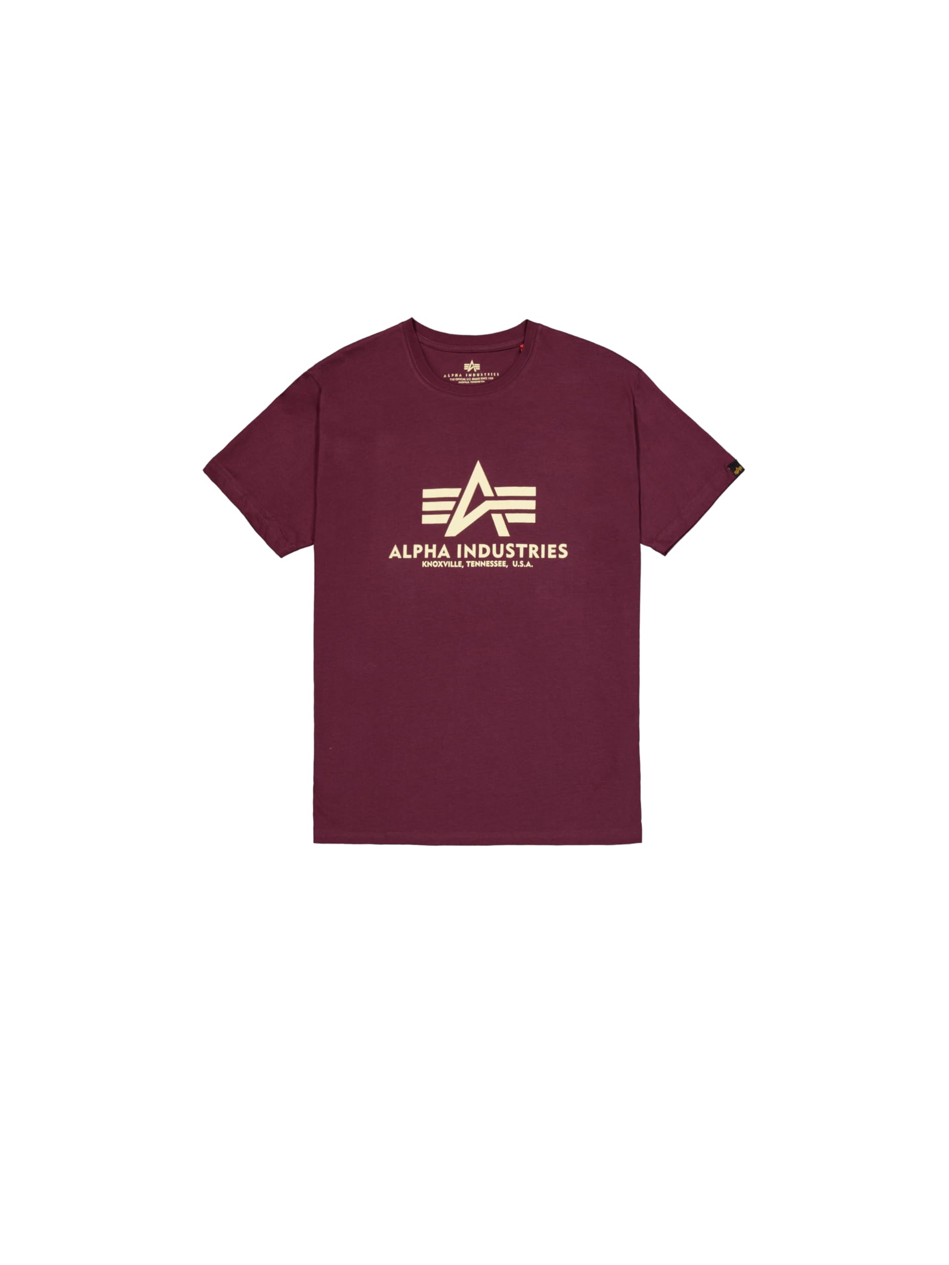 Alpha Industries Herren Basic T-Shirt, Dark Cherry, 3XL